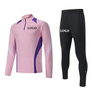 Nuevo Chándal Deportivo Personalizado Transpirable para Hombre, Talla Grande, para Entrenamiento, Gimnasio, Fútbol, Color Morado y Amarillo, 100% Poliéster - Product Image 3