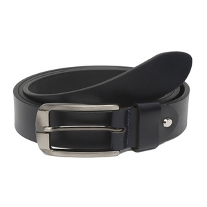 Cinturón Casual de Cuero Genuino de Vaca de Grano Completo al por Mayor de Fábrica para Hombres y Mujeres, Talla Ajustable, Hebilla Metálica de Una Sola Punta - Product Image 2
