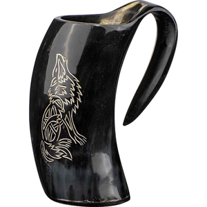 Mug en corne de viking de qualité supérieure pour les fêtes et les occasions amusantes, mug personnalisé en corne pour la maison, l'hôtel et le restaurant, en provenance d'Inde - Product Image 1