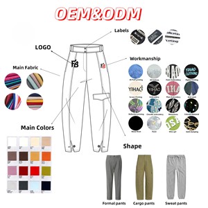 Jean cargo vintage personnalisé en denim délavé, coupe droite ample, style streetwear pour homme, avec patchwork et poches brodées - Product Image 5