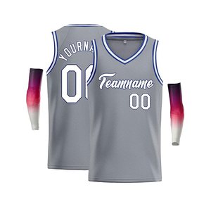 Maillots de basket-ball personnalisables, respirants, 100 % polyester, anti-transpiration, antibactériens, pour entraînement sportif - Product Image 1