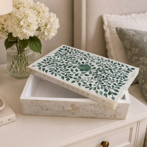 Resin Black White Decorative <b>Trinket</b> <b>Box</b> Rectangle Jewelry Organizer Storage Case for Home Office Thanksgiving - Product Image 4