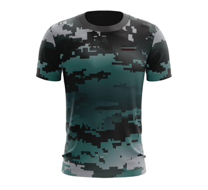 เสื้อเชิ้ตผู้ชายขายส่ง เสื้อยืดพิมพ์ลายเต็มตัว โลโก้สั่งทำ เสื้อยืดโอเวอร์ไซส์ พิมพ์ลาย 3 มิติ เสื้อยืดแห้งเร็ว เสื้อผ้าสตรีทแวร์ เสื้อโพลีเอสเตอร์ - Product Image 2