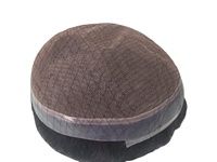 Perruque pour hommes de qualité supérieure Kinky Straight Remy Hair Toupee 100% Densité Meilleurs cheveux pour hommes