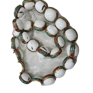 Cuentas de Concha Blanca, Hueso y Coral para Joyería - Product Image 3