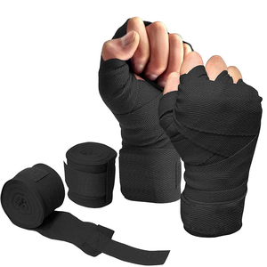 Custom Cotton Elastic Boxing Hand Wraps Adjustable Wrist Support MMA <b>Gym</b> Training Wraps Professional - Product Image 2
