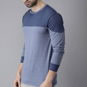 T-shirt à manches longues pour homme, vêtement décontracté haute performance, conçu avec un tissu extensible respirant pour les activités sportives - Product Image 1