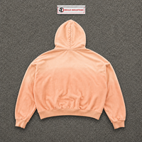 Sweat à capuche zippé Peach Love Graphic, style vintage délavé, streetwear, coupe oversize, imprimé cœur rouge, unisexe, mode urbaine décontractée