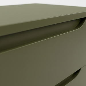 Table d'appoint, table de chevet, table à 2 tiroirs, couleur moderne, design dynamique et moderne, convient aux espaces de vie modernes, design moderne - Product Image 4