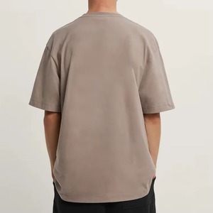 เสื้อยืดผู้ชายทรงแร็กแลน แขนเสื้อแบบดรอปโชว์เดอร์ สีเทาเฮเธอร์ ผลิตจากผ้าฝ้าย 94% ผสมสแปนเด็กซ์ 6% - Product Image 3