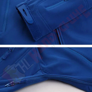 Hot Selling Soft Shell Windbreaker <b>Jackets</b> Breathable Waterproof <b>Fleece</b> <b>Lined</b> Zip Hooded Eco-Friendly Outdoor Adventure <b>Men's</b> - Product Image 3