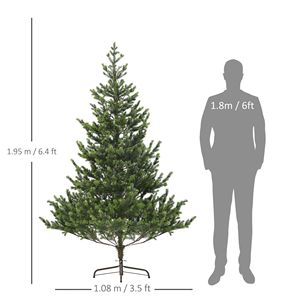 Albero di Natale LED Bicolore, Facile da Montare, Realistico, Effetto Cedro, con Luci Preinstallate e Caratteristiche Artificiali - Product Image 6