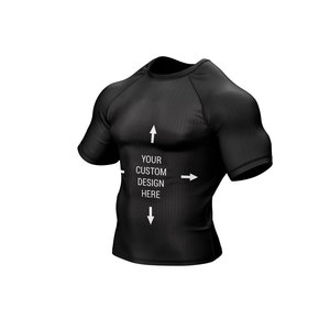 Rashguard de compression MMA, Rashguard BJJ, Rashguard personnalisé imprimé par sublimation pour hommes, conception OEM - Product Image 3