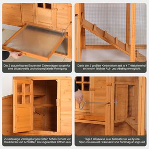 Pollaio in Legno Extra Large per Interni ed Esterni, Impermeabile, Facile da Montare, Stabile, con Vassoio per la Pulizia - Product Image 4