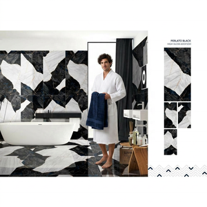 Azulejos azules de porcelana de fusión de 60x120cm, azulejos de suelo de pared de cerámica Interior de Libia de 600x1200mm - Product Image 5