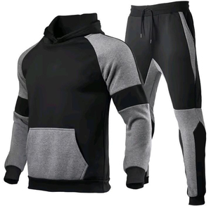 Conjunto Deportivo Premium para Hombre, Dos Piezas, Ropa Deportiva para Gimnasio, Running, Entrenamiento, Fitness, Sudadera con Capucha y Pantalones Jogger, Algodón y Poliéster, Venta al Por Mayor - Product Image 1