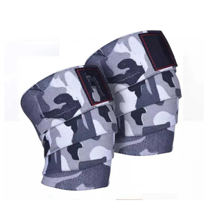 <b>Elastic</b> Adjustable <b>Knee</b> Wraps for Weightlifting Powerlifting Sports Gym Accessories Weightlifting Fitness Neoprene Breathable - Product Image 3