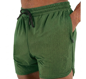 Men's Black Mesh <b>Shorts</b> Elastic Waist Breathable Casual Sport <b>Short</b> Length Solid Color 100% Polyester Waterproof HIGH STREET - Product Image 6