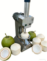 Machine automatique de décorticage, d'épluchage et de découpe de noix de coco vertes HJ-CAX5, haute précision, 220V, usage commercial