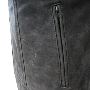 Chaleco de Cuero para Hombre al por Mayor, Chaleco de Motociclista de Cuero Genuino sin Mangas, Estilo Casual, Prenda Exterior de Moda, OEM - Product Image 3