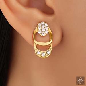 PRAO Ensemble collier et boucles d'oreilles anti-ternissement somptueux Collection de bijoux en cristal - Product Image 5