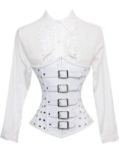 คอร์เซ็ตของผู้หญิงวินเทจชุดกระชับสัดส่วนเซ็กซี่แบบโอเวอร์บัสท์คอร์เซ็ทหนังระบายอากาศทันสมัยสำหรับขนาดใหญ่พิเศษ - Product Image 1