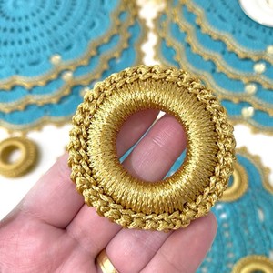 แหวนรองผ้าเช็ดปากโครเชต์ทำมือระดับพรีเมียม ดีไซน์เรียบง่ายมินิมอล สำหรับตกแต่งโต๊ะอาหาร งานแต่งงาน และตกแต่งบ้านอย่างมีสไตล์ - Product Image 3