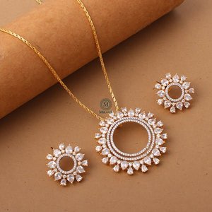 Maisha CZ Designer Pendant Set-Fine Jewelry Set - Product Image 4