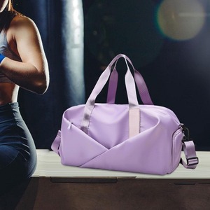 Sports Fitness Yoga Waterproof External <b>Frame</b> <b>Canvas</b> Luggage Tote Duffel Travel Bag with Shoe Compartment 30-40L - Product Image 3