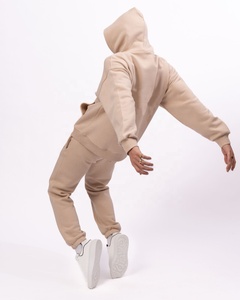 Haute qualité 100% coton hommes hiver décontracté surdimensionné survêtement couleur personnalisée vêtements de sport maternité confortable lavage à l'acide - Product Image 6