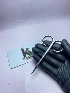 Tijeras Profesionales de Acero Inoxidable Curvas y Afiladas para el Cuidado de las Cutículas, Manicura y Pedicura con Logotipo Personalizado - Product Image 3