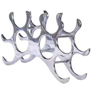Wine Rack 3 Bottle Capacity Minimalist Display Stand Home Furniture Wine Bottle <b>Freestanding</b> Geometric Wine Bottle Holder - Product Image 5