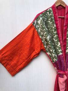 Kimono de Seda con Diseño Bohemio Vibrante y Elegante, Perfecto para la Temporada de Verano, Abierto por Delante, para Mujer, Traje de Playa - Product Image 3