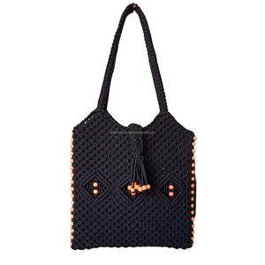 Sacs décontractés Boho en macramé de haute qualité tissés à la main et doublure en coton mignon prix de l'Inde - Product Image 2