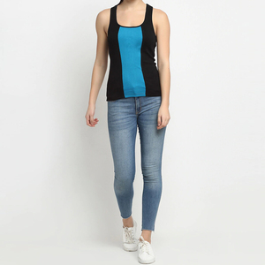 Women High Quality Custom Design Breathable Sustainable Quick Dry Gym Tank Tops Spandex/Polyester Streetwear Front Logo - Product Image 5
