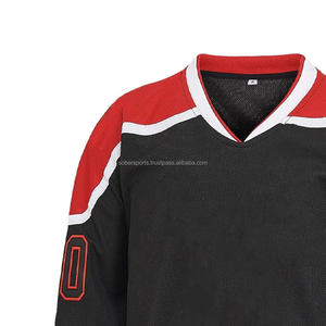 Maillot de hockey sur glace personnalisé 2026 respirant pour hommes et femmes S-5XL, écologique, séchage rapide, antibactérien, 100% polyester, nom brodé - Product Image 5