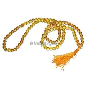 Cuentas talladas a mano de Opalite 108 Jap Mala Gemstone Jap Mala para estilos religiosos y de amor Colección en línea disponible - Product Image 2