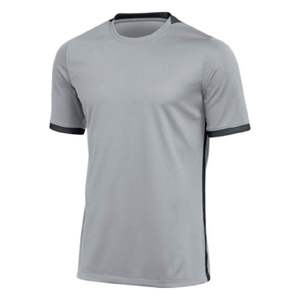 Camiseta de Fútbol Gris Claro para Hombre, Diseño Liso, Tela de Poliéster, Personalizable, Secado Rápido, Malla Transpirable, Precio Razonable - Product Image 1
