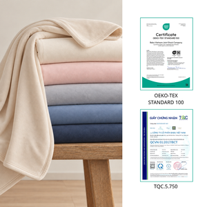 100% Polyester Baby <b>Throw</b> Blanket Solid Pattern <b>Quilted</b> Swaddling All-Season Eco-Friendly 200TC Portable Anti-static - Product Image 3
