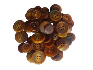 Boutons en corne véritable faits à la main de qualité supérieure, écologiques, avec des trous de forme ronde, pour cadeaux d'affaires - Product Image 3