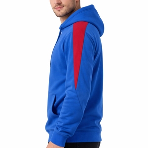 Sudadera con Capucha para Hombre, con Mangas en Contraste, Felpa Suave, Ajuste Cómodo, Estilo Moderno, Tela Transpirable, Colores Personalizados, Uso Diario - Product Image 3