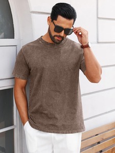 Camiseta Premium de Algodón de Alto Gramaje con Estampado Digital y Lavado Ácido, Estilo Oversize, Proveedor de Ropa Casual - Product Image 3