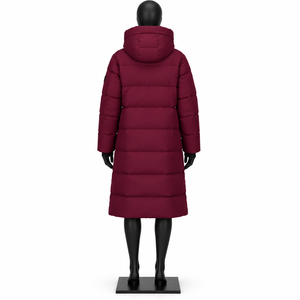 Parka Acolchada para Mujer, Talla Grande, Chaqueta Larga de Plumón con Capucha, Impermeable y Resistente al Viento, para Invierno - Product Image 2