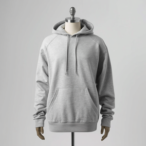 เสื้อฮู้ดดี้ผู้ชายไซส์ใหญ่ ผ้าฝ้ายฟลีซทรงโอเวอร์ไซส์ สไตล์สตรีทแวร์ พร้อมบริการรับผลิตแบบ OEM ODM - Product Image 4