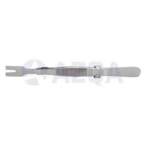 Pince à épiler en acier inoxydable de 5 pouces avec trou intérieur de 1,2 mm pour la manipulation de bijoux corporels et le piercing professionnel - Product Image 3
