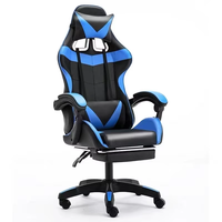 Chaise de jeu Scorpion Racing de haute qualité avec repose-pieds, en acier inoxydable bon marché, en cuir, pour ordinateur, jeu, bureau, inclinable, convertible