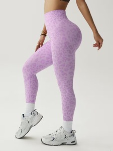 Women's All-Over Printed <b>Animal</b> <b>Pattern</b> Tights | High Elasticity Sublimation Leggings | Sleek Breathable Running Sportswear - Product Image 3