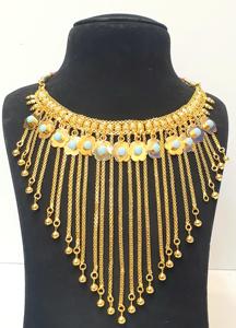 Dubai 24KT Gold Plated Hot-Selling 4GRM Bijoux Plaque Nouvelle Jewelry Set Women's (femmes) Gold Plated Circle Setting DISCOUNT - Product Image 3