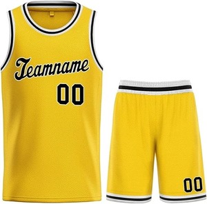 Maillot et short de basket-ball personnalisés pour hommes et jeunes, uniforme avec nom et numéro brodés ou imprimés, vêtements de sport - Product Image 1