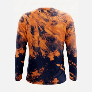 Chemises de pêche pour hommes avec logo personnalisé, 100% polyester, protection UV UPF50, manches longues UPF50+, séchage rapide, respirantes, vêtements de pêche en jersey - Product Image 6